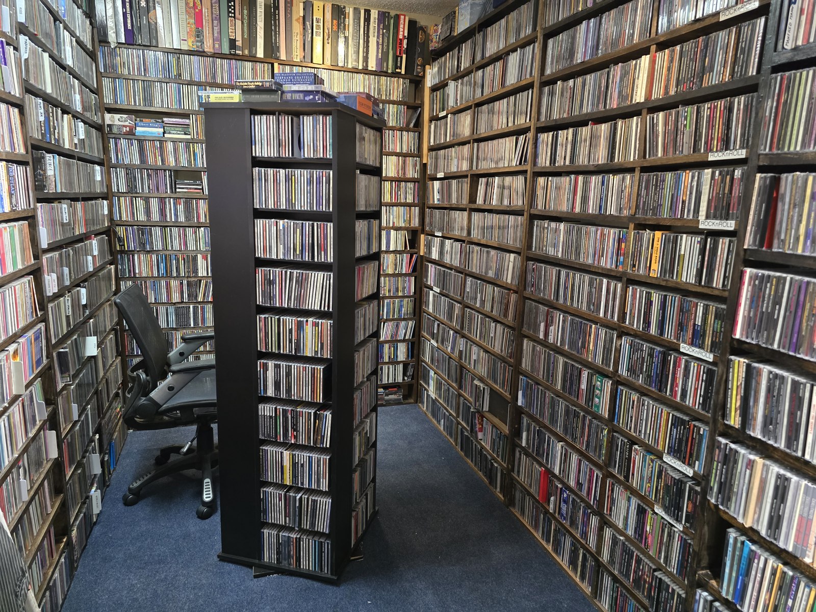 The CD section at Wax Trax Records